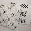mudcloth pillow white
