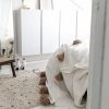 Pompom Blanket creme and Beige - Image 4
