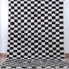 Checkered Rug Black - RC292