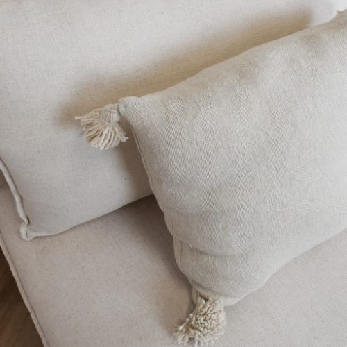 Alternative view of Moroccan Pompom Pillow Creme