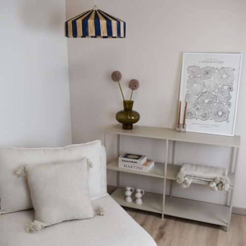 Moroccan Pompom Pillow Creme