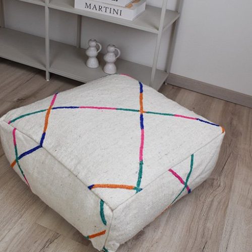 Alternative view of Beni Ouarain Floor Cushion - K1676