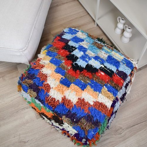 Alternative view of Boucharouite Floor Cushion - K1691