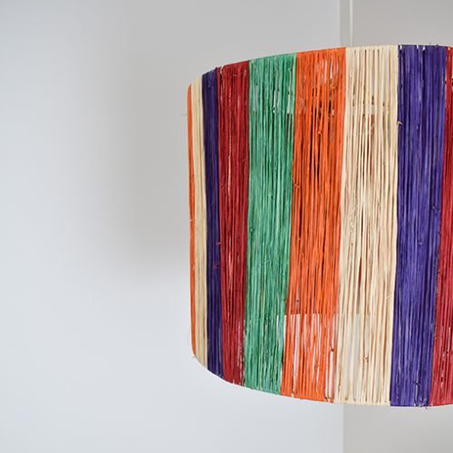 moroccan raffia lamp rainbow