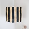 moroccan raffia lamp black