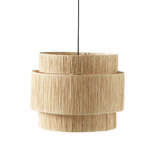 moroccan raffia lamp naturel