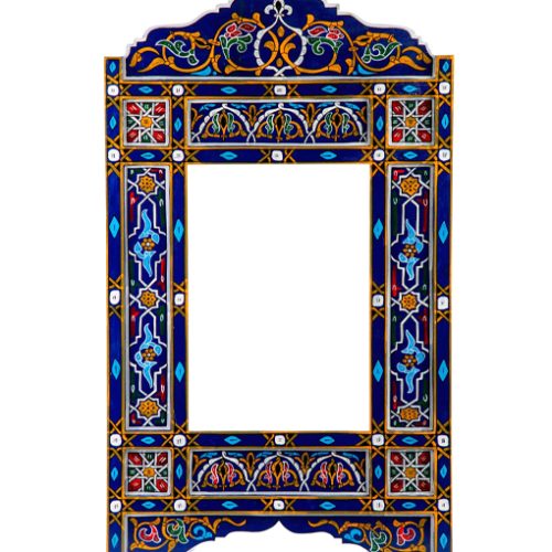 moroccan wooden mirror