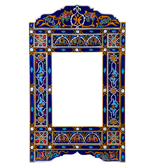 moroccan wooden mirror