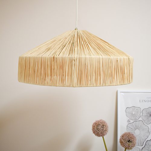 Alternative view of Raffia Pendant Lamp – Ceiling Light