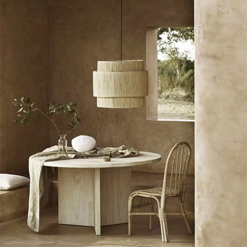 Alternative view of Raffia Pendant Lamp – Ceiling Light Ø50 cm